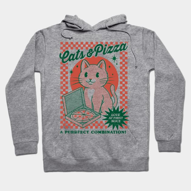 Cats and Pizza Hoodie by thiagocorrea